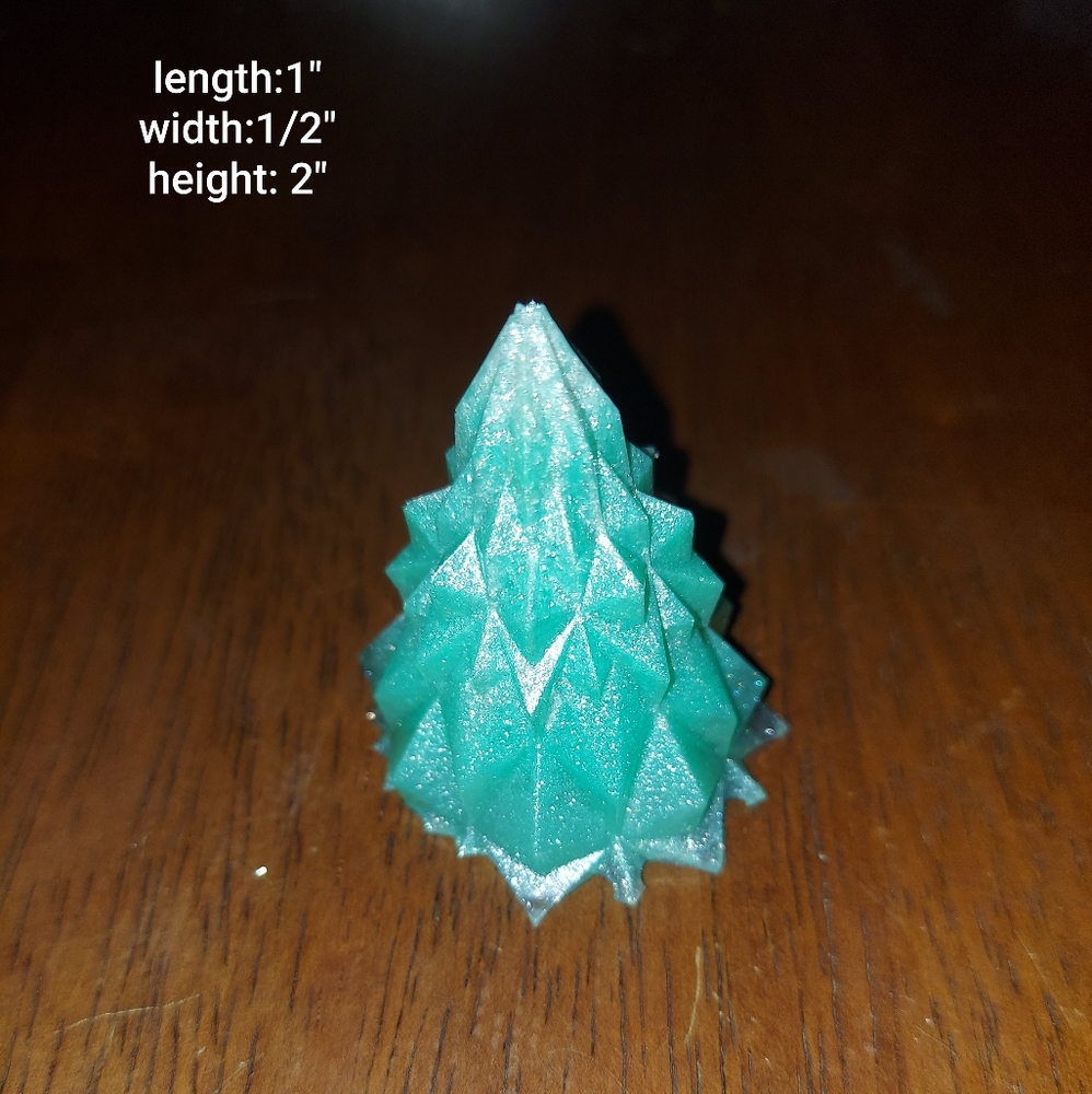 Resin christmas tree with a led  light